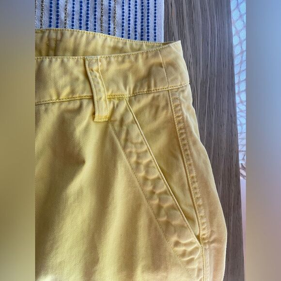 Xirena Baylor Yellow Twill Cotton High Rise Straight Trouser Pants Womens 27 - Picture 9 of 16